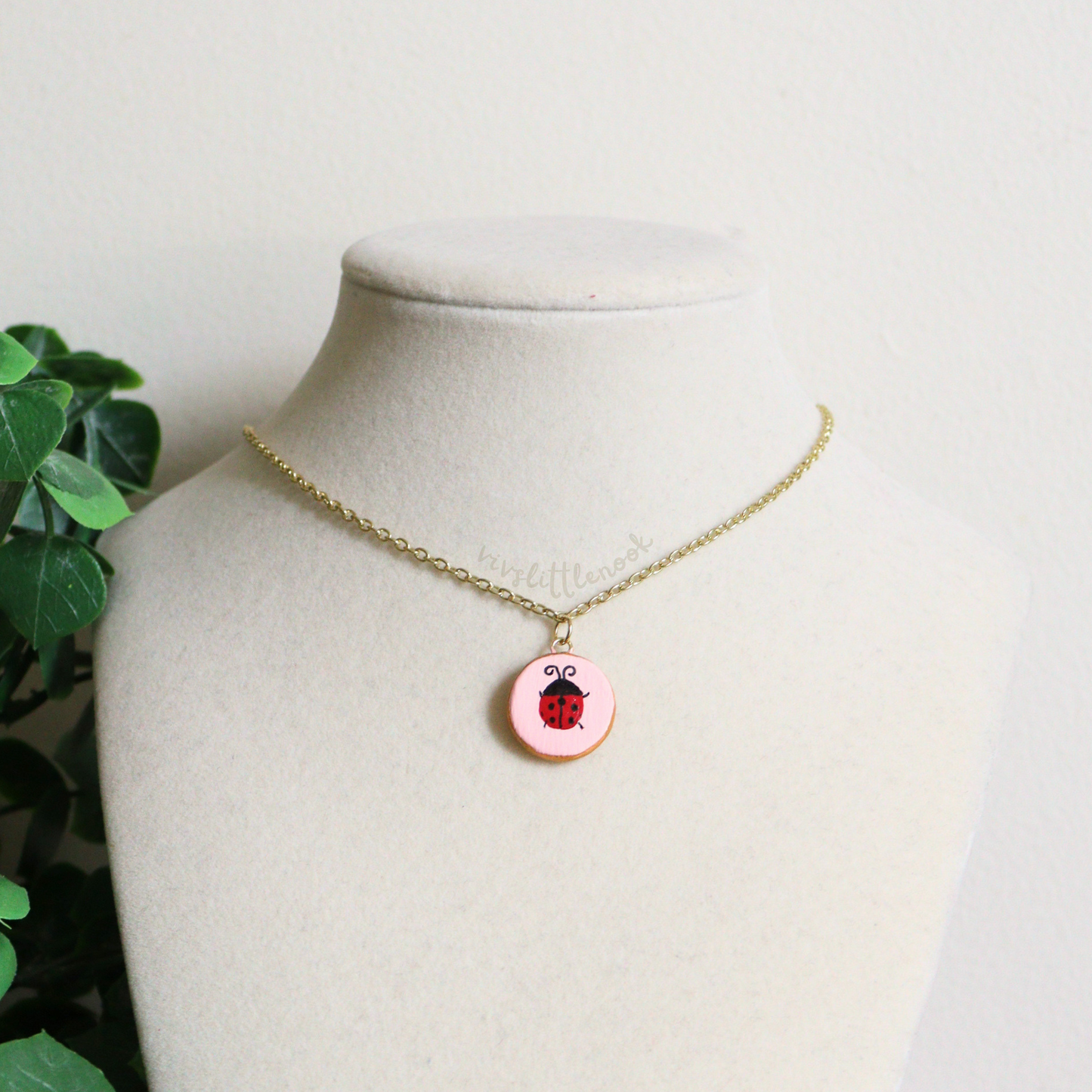 Ladybug Frame Necklace