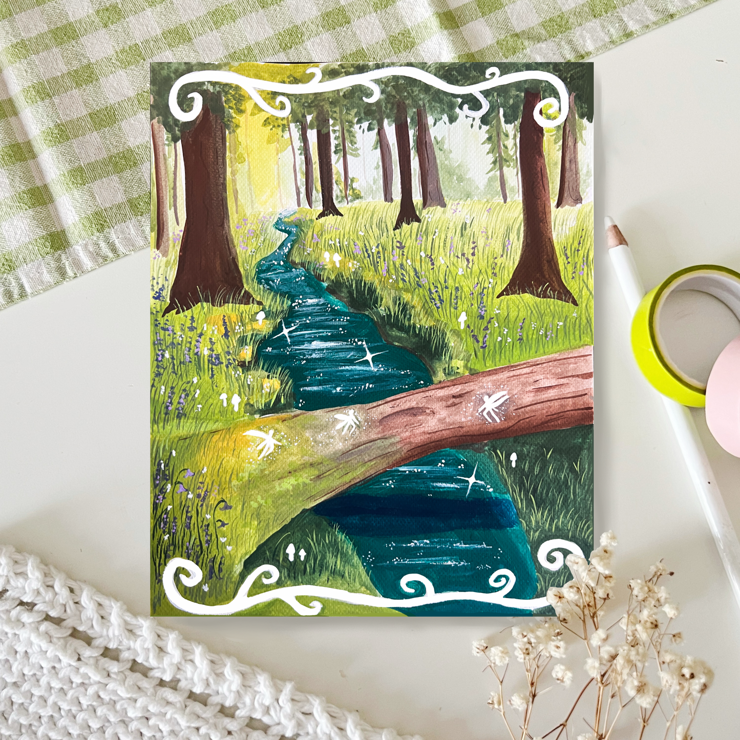 "Across the Stream" Art Print