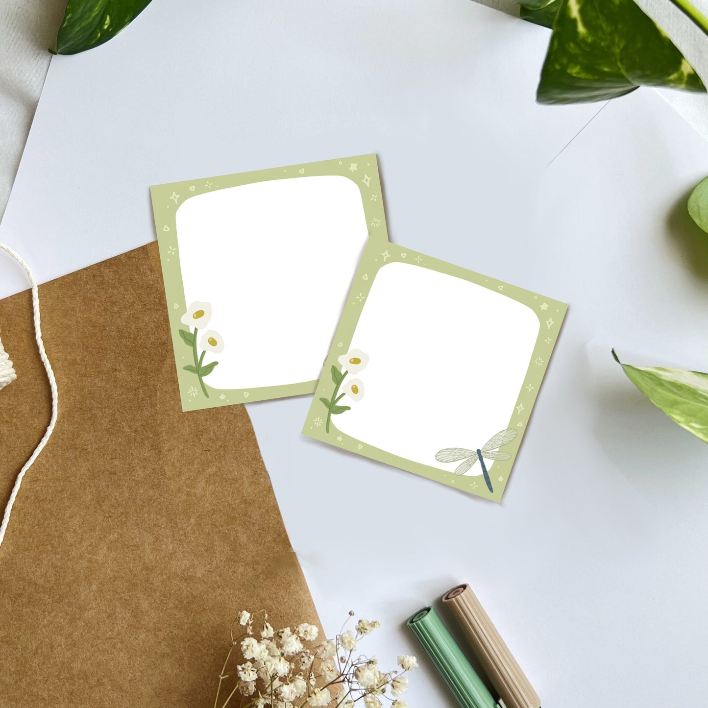 Green Memo Pad