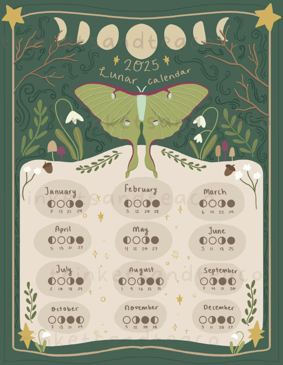 2025 Lunar Calendar
