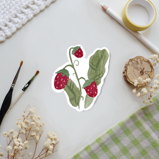 Summer Strawberries Sticker