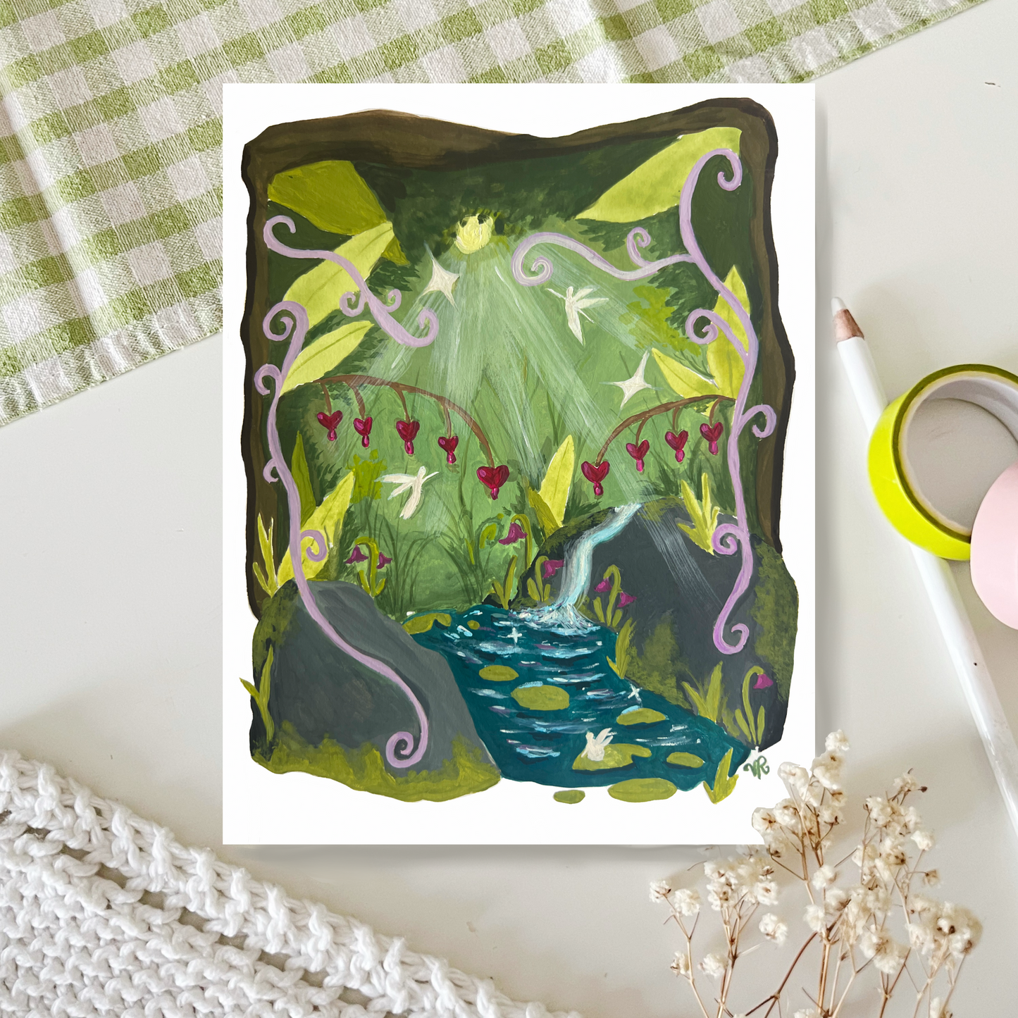 "The Whispering Brook of Fae" Art Print
