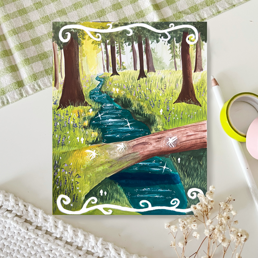 "Across the Stream" Art Print