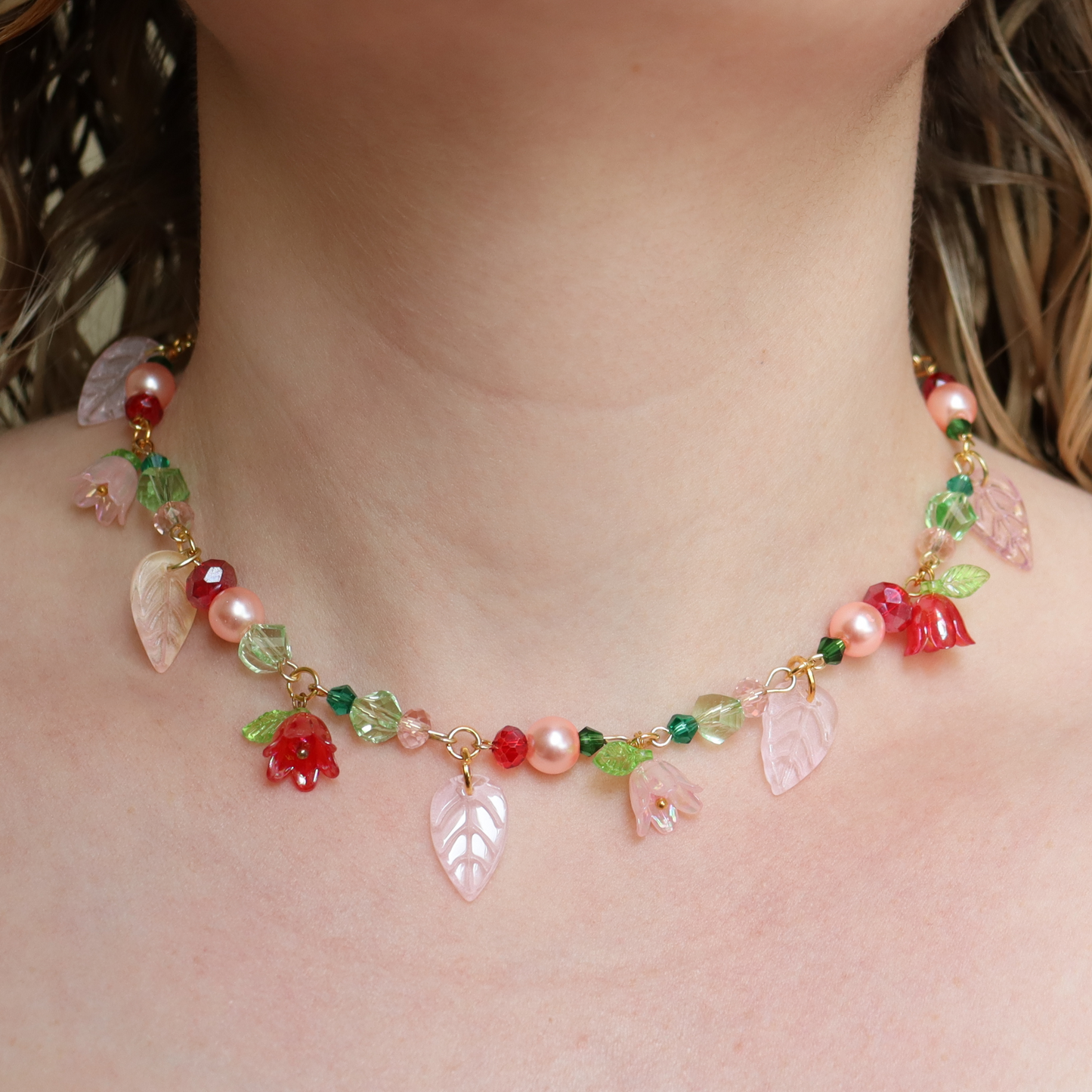 Crimson Fairy Neckace