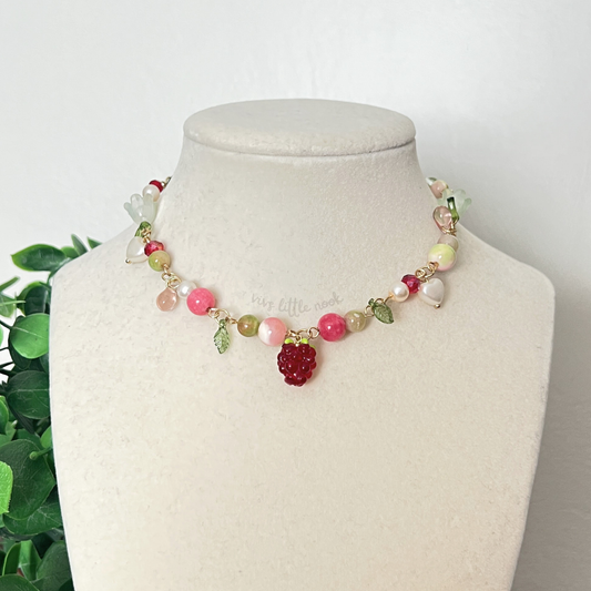 Raspberry Leaf Necklace